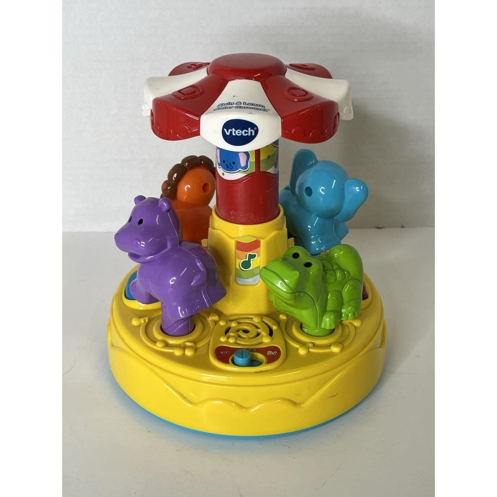 VTech Spin & Learn Color Carousel – Lights & Sound Educational Numbers & Music